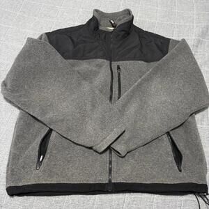 Eddie Bauer Fleece Sweater Jackets Mens XL Gray Zip Up